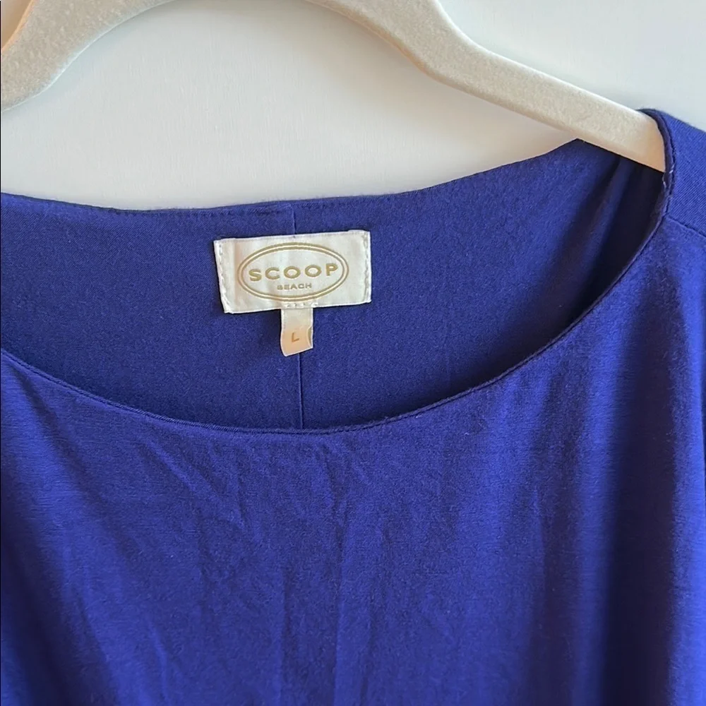 Scoop NYC Dark Purple Draped Dress